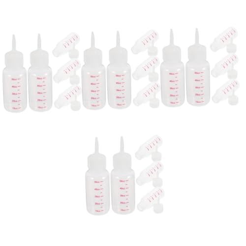 VANZACK 4sets 50ml Nursing Bottle for Puppies Kitten Newborn Small Animals Feeding Bottle Lightweight Portable Pet Feeder 5pcs*4