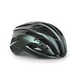 Casco da bicicletta MET Trenta 3K Carbon Hyper Teal | Glossy Taglia M