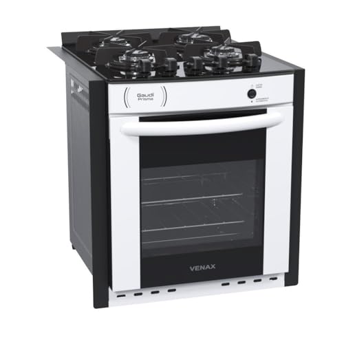 Fogao A Gas De Embutir Gaudi Prisma Vitreo Bl 4q Branco Gas Glp