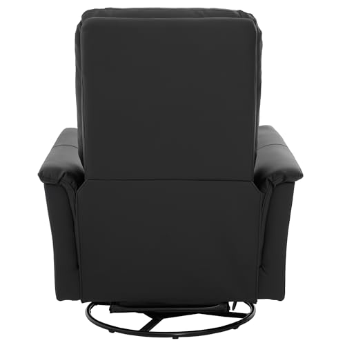 Sillón Plegable Cuero Sintético Negro miniatura 7
