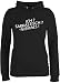 Sprüche Statement mit Spruch - Ich? Sarkastisch ? -Niemals! - XXL - Schwarz - Damen Statement Hoodie - JH001F - Damen Hoodie und Kapuzenpullover für Frauen