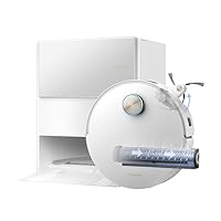 DREAME Aqua10 Ultra Roller Complete Robot Aspirapolvere, Autopulizia Rullo, Supera Ostacoli da 8cm...