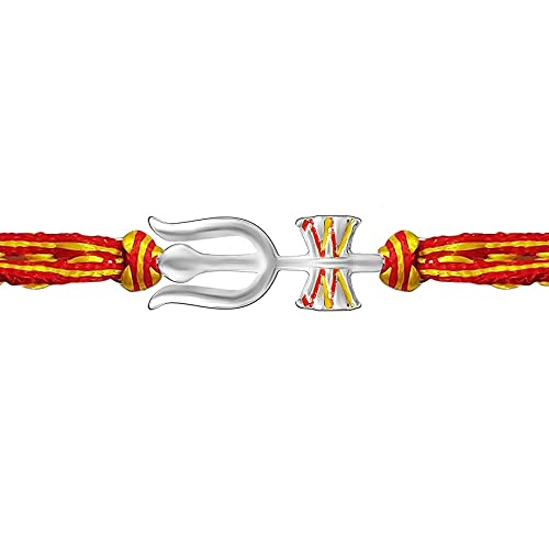 Image of Parnika 925 Om Ganesha Rudraksha Infinity Bro Shiv Bhai Adjustable Silver Rakhi Bracelet For Brother in 92.5 Sterling Silver for Boys and Men | Chandi ki Rakhi | Gift Box Roli Chawal