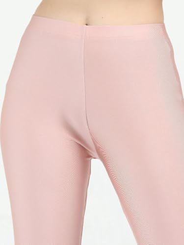 Image of Women's Nylon Shimmer Leggings | Ankle Length | Slim Fit | Stretchable Spandex Leggings | Shiny Finish | Casual Wear & Special Occasion