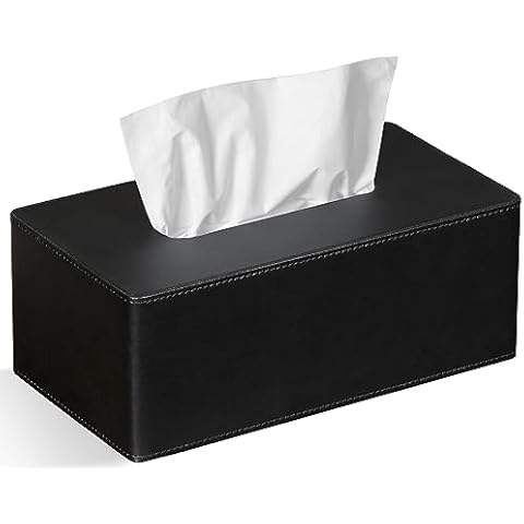 Boîte à mouchoirs GOLRANLYE en cuir PU Cover