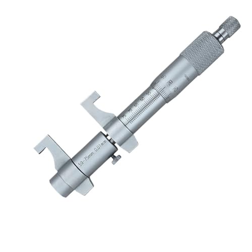 EVPZPLKMGT Inside Micrometer, 50-75mm/0.01mm, Metric Carbide Gauge Calipers Measuring Tools