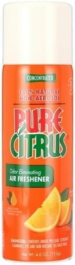 Pure Citrus Orange Air Freshener All-Natural Non-Aerosol Odor Eliminator 4 fl. oz 1 Pack
