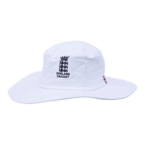 Adam Home MENS LARGE/XL WHITE CRICKET SUNHAT WITH ENGLAND LOGO 60CM Cover