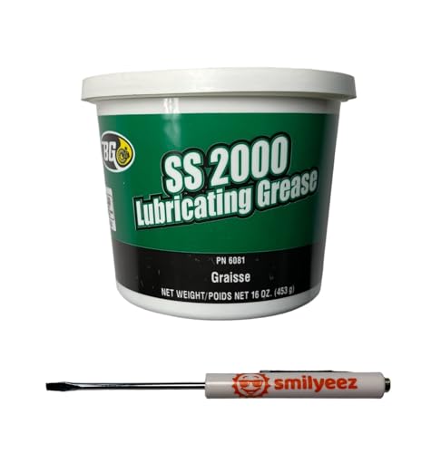 Image of Smilyeez Listing for BG SS2000 High-Performance Polyurea #2 Lubricating Grease (1 Tub) for Automotive and Industrial Use with a Pocket Screwdriver