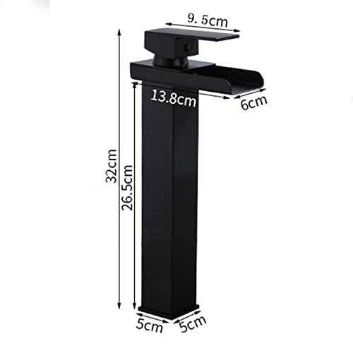 Robinet cascade pour vanité de salle de bain moderne et vasque compacte - 5