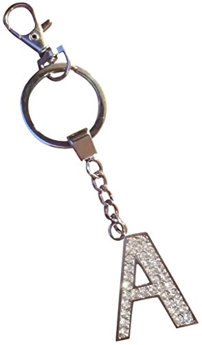 AM Landen Rhinestone Bling Alphabet Letter Key-chains Handbag Charms AM Landen Rhinestone Bling Alphabet Letter Key-chains Handbag Charms