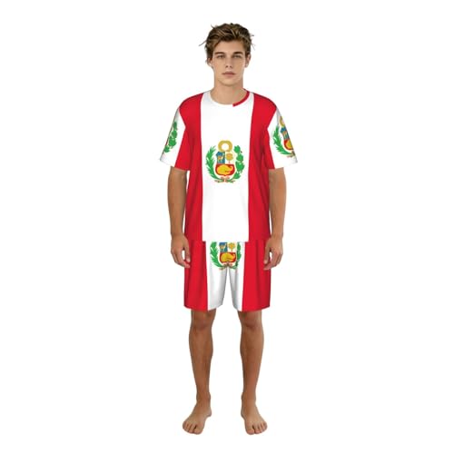 Pyjama Pérou homme ensemble nuit imprimé vêtement intérieur coton décontracté