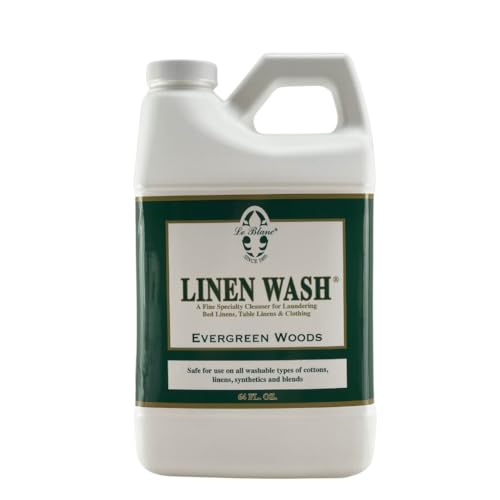Le Blanc Evergreen Woods - Lavado de lino, 64 onzas líquidas, 1 paquete