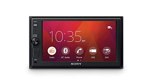 Sony XAV-AX1000 Media Receiver (6.2 Inch, with Bluetooth and Apple CarPlay) - Black