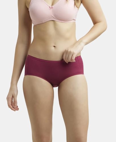Image of Jockey 1809 Women Full Coverage Micro Modal Elastane Stretch Full Brief with Exposed Waistband and StayFresh Treatment