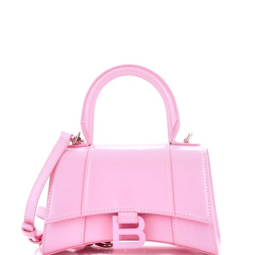 Balenciaga, Pre-Loved Hourglass Top Handle Bag Leather XS, Pink