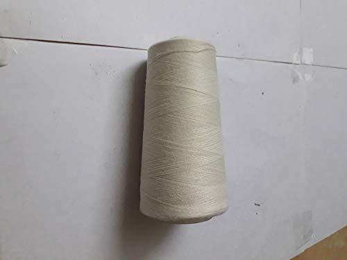 Image of Ace International Exports 3000 m Overlock Polyester Sewing Thread Set Box Yarn Spools Cone Beige (Pack of 5)