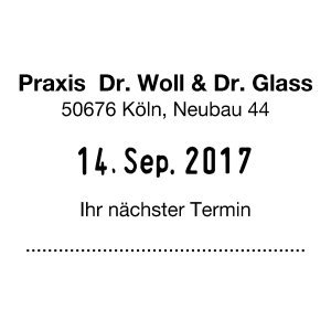 Trodat-Timbro datario autoinchiostrante Professional Line 54604cifre