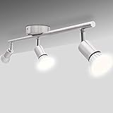 Lumare LED Deckenstrahler in silber-matt fügen sich durch ihr hochwertiges, schlichten Design optimal in Ihren Wohnraum ein. Optimale Ausleuchtung durch die 4 dreh- und schwenkbaren Spots der Deckenleuchte. Jetzt bis zu 85% Stromkosten sparen! Lumare LED Deckenstrahler mit Energieeffizienzklasse A+