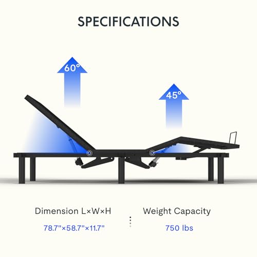 FLEXISPOT Queen Adjustable Bed Frame