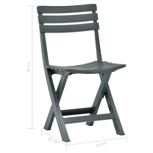 Chaise de jardin pliante stable légère et confortable lot de 2 chaises - 3