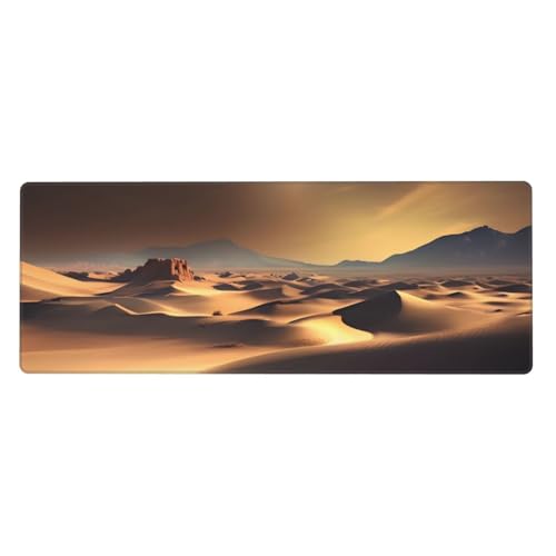 Tapis de souris de bureau Sahara Desert pour éliminer les glissements et protéger votre table