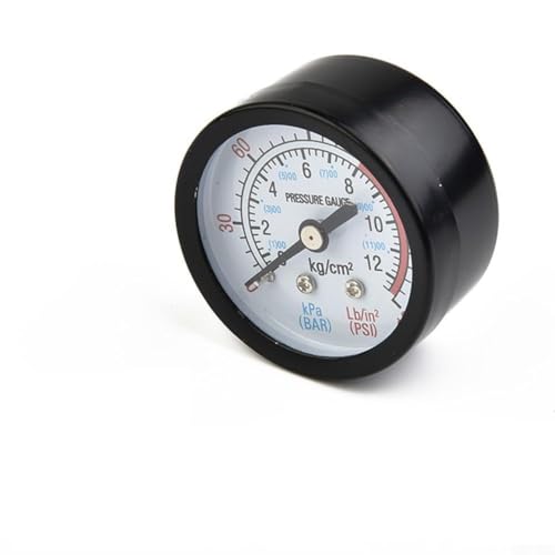 Air Compressor Pressure Gauge with 13mm Thread, 0–180 PSI / 0–12 Bar Manometer, Iron Shell, 50mm for Workshop and Industrial Use