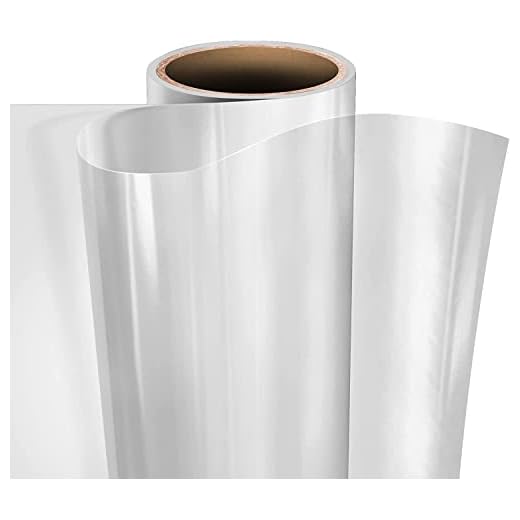 VViViD Clear Self-Adhesive Lamination Vinyl Roll for Die-Cutters and Vinyl Plotters (12" x 6ft)