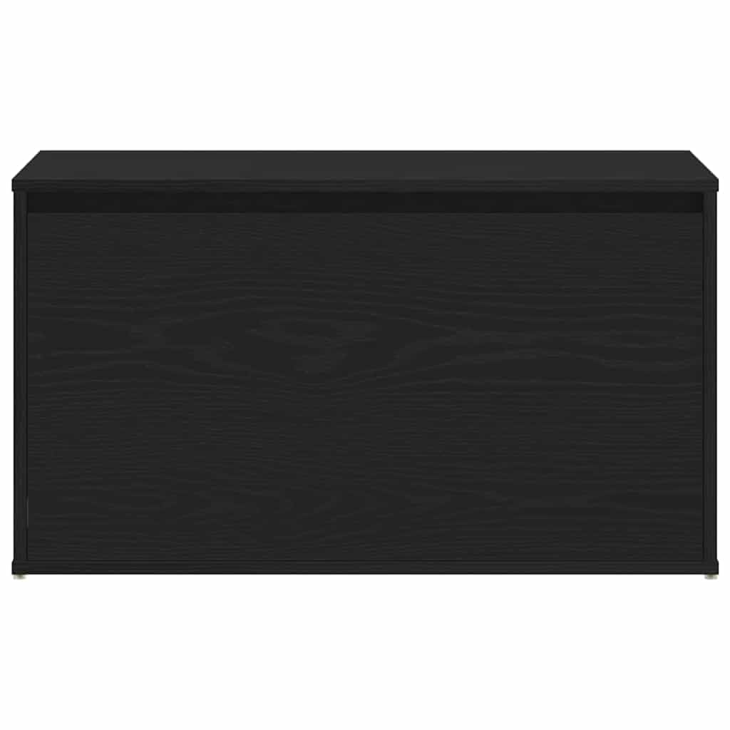 vidaXL Panca per ingresso Rovere Nero 80 x 40 x 45 cm | Tanto spazio dentro per tutte le tue cose, Fatto in legno ingegnerizzato robusto, Ottimo per corridoi, ingressi e foyer