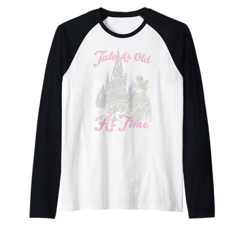 T-shirt baseball Disney Belle vêtement raglan femme imprimé vintage