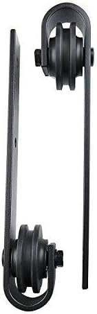 WBHome Sliding Barn Door Hardware Kit Set 6.6 FT-Antique Bronze Style, Brown