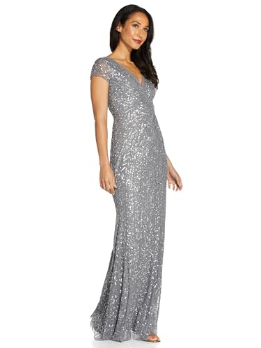 Adrianna Papell Women's Beaded Mermaid Gown3
