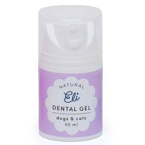 Eli Natural Dental Gel for Dogs & Cats – Plant-Based, Gentle Formula That Supports Healthy Teeth & Gums, Helps Reduce Plaque & Tartar buildup, freshens Breath Naturally, Vegan-Friendly Care – 1.69 oz