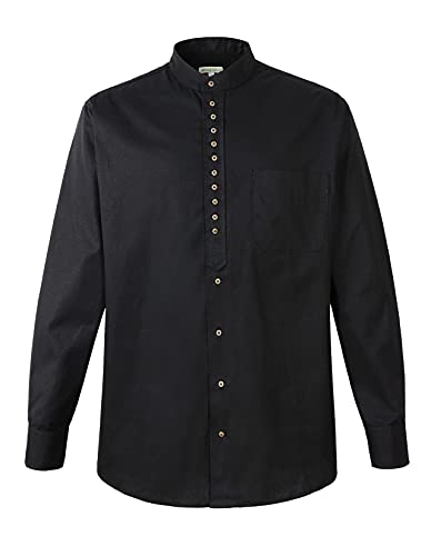 Traditional Irish Grandfather Collarless Long Sleeve Shirt