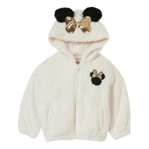Minnie Mouse Fluffy Jacket with Hood Cover