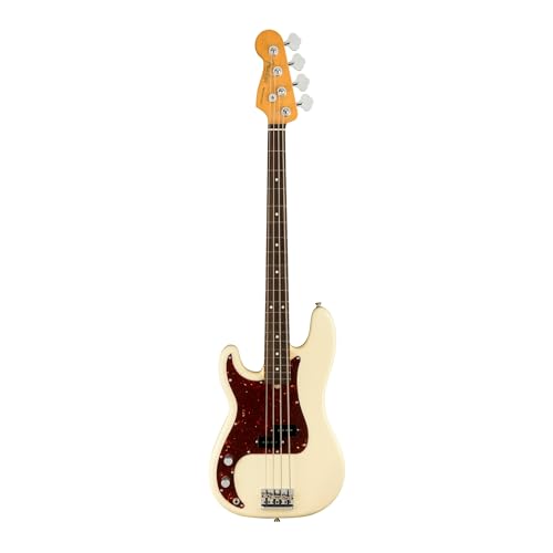 Bässe Fender American Professional II Precision Bass RW LH (Olympic White) - Basso elettrico mancino