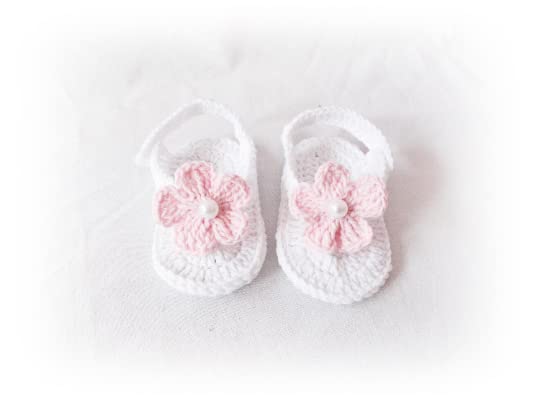 Baby Flip Flops, Baby Sandals, Newborn Sandals, Crochet Baby Flip Flops (0-3 months)