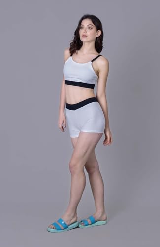 Image of Keepfit Women's Ribbed Contrast Border 2 Piece Swim Set |Swimming Suit for Women
