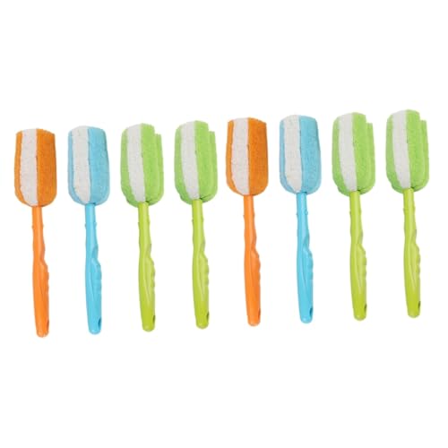 PATKAW 2 Juegos Cepillo para Biberones Largo Soluciones Café Rociar Limpiador Biberones Limpiador De Biberones Cepillo De Cocina para Biberones Cepillo De Limpieza El Plastico 4 Uds * 2