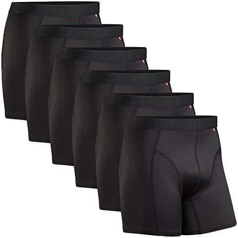DANISH ENDURANCE Sports Trunks 6 Pack XL Black 6-Pack Cover
