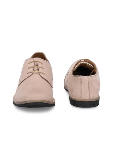 Image of HiREL'S Premium Suede Derby Smart Casual Shoes for Men | Office Soft Cushioned Corporate Casuals