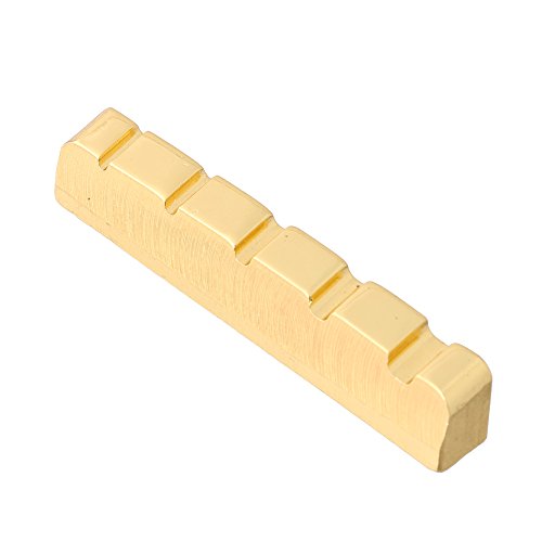 Lyws 45X6Mm Slotted Brass Nut For 5-String Electric Bass Guitar Parts #TOP3
