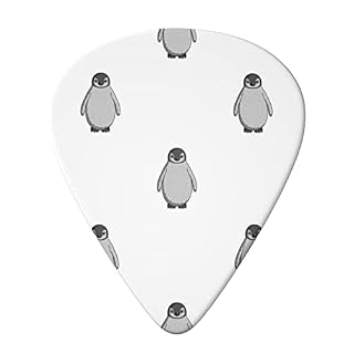 Lot de 6 médiators gris pingouin pour guitare acoustique, guitare électrique, basse, ukulélé – fins, moyens et épais. - Les Beatles, Paul McCartney, John Lennon, RIngo Starr, George Harrison Lot de 6 médiators gris pingouin pour guitare acoustique, guitare électrique, basse, ukulélé - fins, moyens et épais. – Image 3