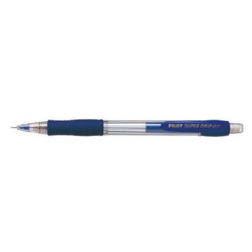 Lote de 12 portaminas de 0,7 mm recargable cuerpo plástico con agarre goma azul SUPERGRIP H187
