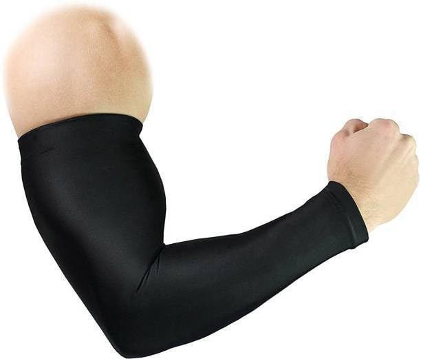 Calista Cotton Arm Sleeve For Men & Women (Free, Black)-image-8