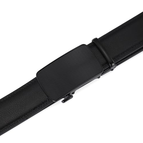 Men's Automatic Buckle Leather Belt Fashion Double Sided Leather3