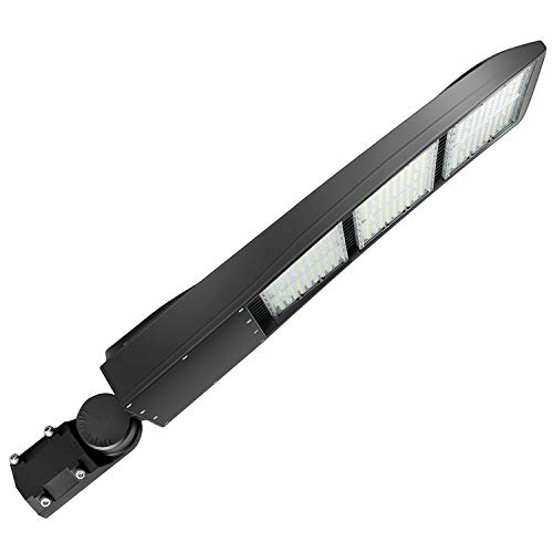 450W LED Parking Lot Lights 42000LM- OSTEK LED Shoebox Fixture for LED Area Pole Lighting IP65 Outdoor Commercial Area Road Lighting 5000K 100-277V DLC UL