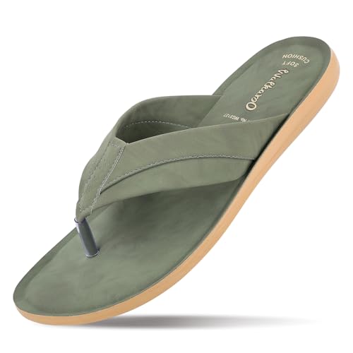 Image of WALKAROO Men's Sandals|Flip Flop Sandal For Men's|Light Weight and Comfortable|Perfect casual Wear|WG5127