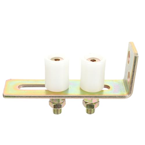 DOITOOL Rouleau De Guidage Pour Porte Coulissante Avec Support De Poteau Galet Nylon Résistant À La Corrosion Pour Portail De Jardin Et Clôture Rouleau De Piste De 6.1 Pouces
