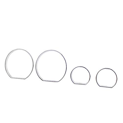 Yorten Conjunto de medidores cromados para painel de instrumentos Anéis de moldura Anéis de marcação